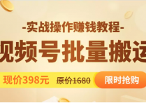 【说站】视频号批量运营实战教程，让你一天创作100个高质量视频，日引5W+流量